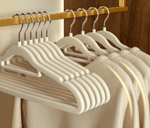 <span class=keywords><strong>Cintre</strong></span> en velours Junnuo pour vêtements d'adultes, <span class=keywords><strong>support</strong></span> antidérapant pour armoire intérieure, <span class=keywords><strong>cintre</strong></span> en plastique PP épaissi - Product Image 2