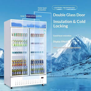 더블 도어 이중 온도 스팟 냉동기 직접 냉각 공기 냉각 신선 보관 상업용 냉장고 - Product Image 2