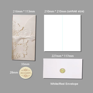 Оптовая продажа, новые инновационные свадебные пригласительные конверты, высококачественные бумажные услуги печати - Product Image 6