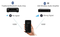 Arylic A30 + Sans Fil Multiroom Home Cinéma Stéréo Auditif Basse Voix Audio Professionnel Puissance Mini Amplificateur