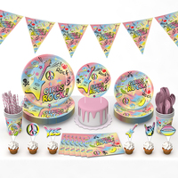 The <strong>Best</strong>-<strong>selling</strong> Modern Round Rock Music <strong>Disposable</strong> <strong>Tableware</strong> and Reusable Party supplies set