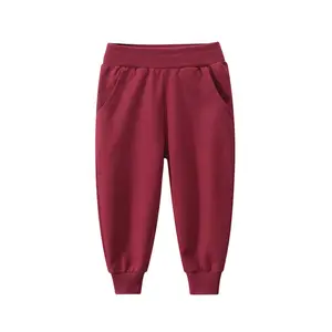 Minimalist Colorful Children'S Sweatpants Boy Pants Children Clothing Wholesale Solid Color Children'S Sweatpants Pants For Kids