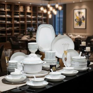 Services de vaisselle en porcelaine fine blancs unis Champ <span class=keywords><strong>Elysees</strong></span> - Product Image 1