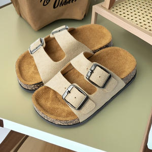 Sandalias <span class=keywords><strong>Birkenstock</strong></span> para Niños, de PVC, Resistentes al <span class=keywords><strong>Agua</strong></span>, con Doble Hebilla Ajustable, Suela Gruesa Antideslizante, Estilo Retro de Verano - Product Image 2