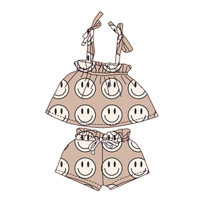 Set Canotta Estiva per Bambine <span class=keywords><strong>con</strong></span> Stampa Western, in Seta di Latte Traspirante, Elegante e Casual, Outfit per <span class=keywords><strong>Bambini</strong></span> - Product Image 5