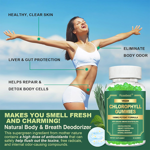Suplementos de Goma de Clorofila Natural com Marca Própria OEM e Mistura Orgânica de Reforço Imunológico para Desintoxicação Corporal e Desodorante Bucal - Product Image 3