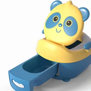 Silla de baño de entrenamiento para inodoro pequeño de Panda para niños, urinario para niños, fácil limpieza de viaje, silla de entrenamiento para inodoro de bebé - Product Image 1