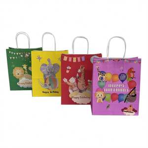 KUAIMA Vente en gros 22*11*27cm Sacs en papier blancs mignons pour fête d'anniversaire, cadeaux, faveurs - Product Image 6