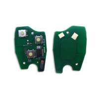 Porte-clés de voiture à distance 2 boutons 433Mhz ID46 PCF7946A pour Renault Wind Clio Modus Kangoo Master Twingo 2004-2016 avec lame VAC102