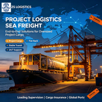 Transitaire maritime de fret projectuel Chine vers Royaume-Uni (Angleterre) Porte-à-Porte DDP pour équipements surdimensionnés et service de déchargement en vrac