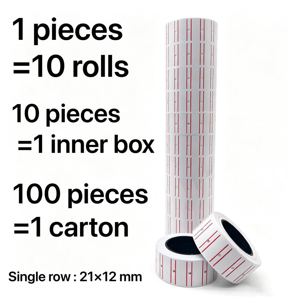 Handheld Single-line Adhesive Sticker Price Labels for Supermarket with ...