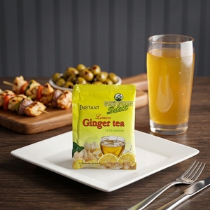 Extrait de gingembre pur naturel en poudre cristalline soluble dans l'<span class=keywords><strong>eau</strong></span>, au goût de citron, pour adultes et enfants, sachets de 18 g x 20 - Product Image 4