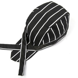 Chapeau de pirate Shang Jinlong en sergé noir avec ruban pour uniforme de serveur/serveuse de restaurant - Product Image 4