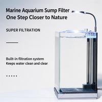 Aquarium marin à faible entretien avec filtre biologique intégré pour poissons d'eau douce et de récif, commandes personnalisées en gros