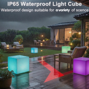 Biểu Tượng Tùy Chỉnh LED Đồ Nội Thất Ngoài Trời Thanh Phân Và Phòng Chờ Set-Cube Ghế Bàn Và Ghế Cho Bên Ngoài Trời Giáng Sinh Và Sự Kiện - Product Image 6