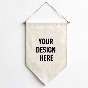 ธงผ้าใบคุณภาพสูงสำหรับแขวนผนัง ออกแบบโลโก้ได้ตามต้องการ ขนาดตามสั่ง ธงผ้าลินิน ธงสามเหลี่ยม ธงแขวนรถยนต์ขนาดเล็ก - Product Image 2