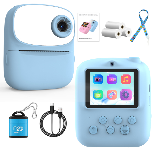 Manufacturer's Mini Instant Print Digital Kids Camera Toy Children Keychain Film Flash Small Photo CMOS MP3 Best Price China