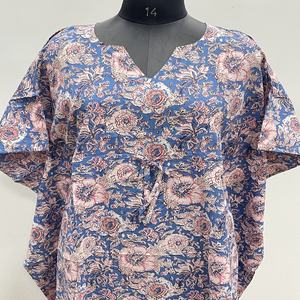 Belle jupe de bikini en coton pur à imprimé floral simple, style modeste, faite à la main, ample, prix de gros, vêtements de printemps - Product Image 2