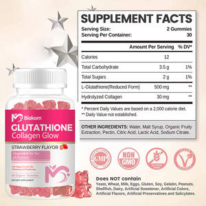 Hete Verkoop Natuurlijke L-Glutathion Huidverlichtende Glutathion Verminderde Whitening Huid Collageen Tanning Gummies - Product Image 2