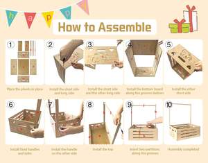 Bebek duş sandık dolap bebek taşıyıcı gebelik için kollu sepet bebek çamaşır sepeti ahşap sandık yeni ebeveyn - Product Image 4