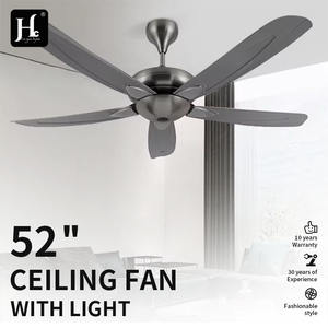 Ventilador de Techo de Alta Calidad con Aspas de Hierro de 56 Pulgadas, Motor de CC de 3 Velocidades para Dormitorio, Material Metálico - Product Image 3