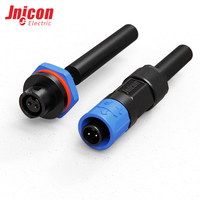 Connecteur mâle-femelle PVC M12 2 broches sans fil, étanche IP67, pièce de connexion pour capteur