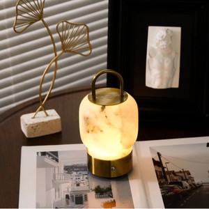 Natural Marble <b>Lamp</b> Portable Touch Control <b>Wireless</b> Ambient Light Table <b>Lamp</b> - Product Image 1
