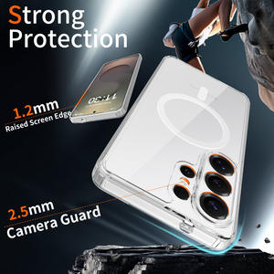 Vente en gros d'usine Nouvelle coque de téléphone portable magnétique transparente avec protection de film d'objectif pour Samsung S26 Series Samsung S26 Ultra <span class=keywords><strong>Case</strong></span> - Product Image 5