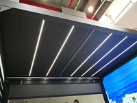 Auvent de toit à lame de perche étanche, pergola étanche en aluminium/cadre en aluminium étanche