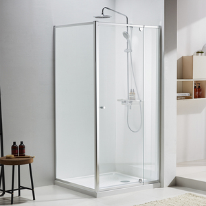 Modern Free Standing German Glass 2 Sided Corner Hinge Pivot Shower Enclosure Door