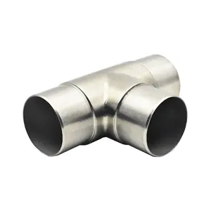 GVF005 baluster accessory stainless steel Casting handrail elbow pipe connector