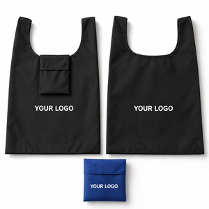 Bolsa de Compras Plegable Resistente con Logotipo Personalizado SHINY, con Bolsa Integrada para Promoción de Marca y Venta de Comestibles - Product Image 1