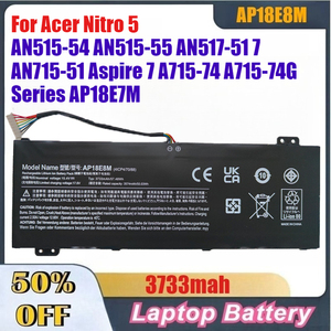 แบตเตอรี่แล็ปท็อป 3733mAh รุ่น AP18E8M สำหรับ Acer Nitro 5 AN515-54 AN515-55 AN517-51 7 AN715-51 Aspire 7 A715-74 A715-74G ซีรีส์ AP18E7M - Product Image 3