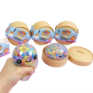ของเล่นบีบลดความเครียดรูปเกี๊ยวกลิตเตอร์หยดน้ำสีรุ้ง พร้อมกล่อง - Product Image 4