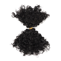 Precio de fábrica al por mayor SDD Raw Indian Boho Hair 18 "Boho trenzas cabello humano rizado profundo rizado cabello humano a granel para trenzar