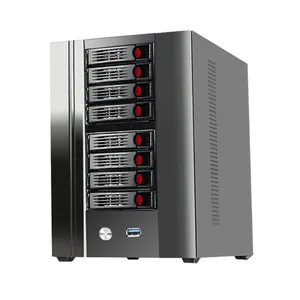 Das neueste 8 Bay Nas Server Case Storage Server Mini Itx Case mit Hot Swap auf Lager