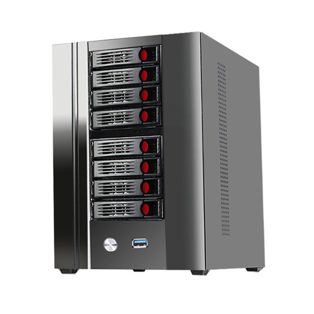 The Newest 8 Bay Nas Server case Storage Server Mini Itx chassis with Hot Swap in Stock