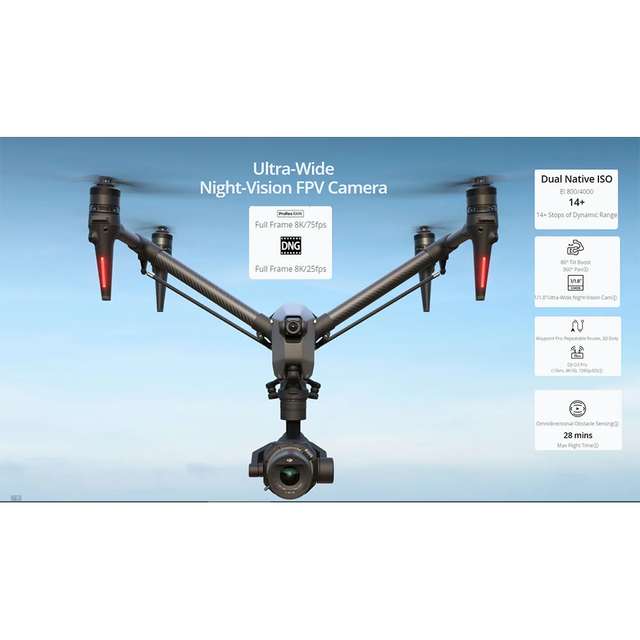 O3 Pro Inspire 3 Full Frame 8K Drones 75fps ProRes RAW Dual Native ISO 1/1.8-inch Ultra Wide-Angle Night Vision Camera FPVVDJ I