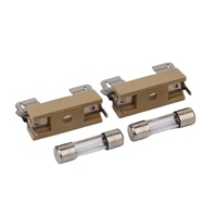 Porte-fusible GFEFUSE 5X20 Série PTF-15B à montage baïonnette, fusible en verre-céramique durable 10A250V Basse Tension TUV CE CQC pour