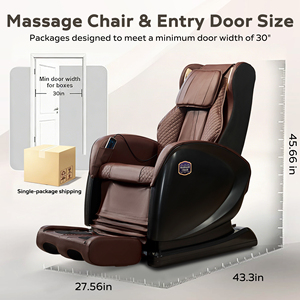 Affordable Luxury 3D Shiatsu <b>Zero</b> <b>Gravity</b> <b>Chair</b> Heating PU Leather Recliner for Home Everyday Use K15 Vending - Product Image 6