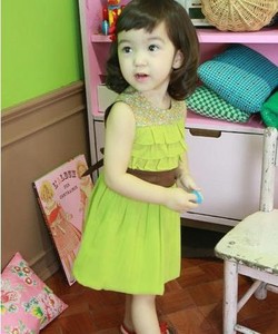 เดรสปักเลื่อมแขนกุดสำหรับเด็กผู้หญิงเสื้อผ้าแฟชั่นดีไซน์ล่าสุด - Product Image 2