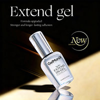 Hanyi 15ml Gel d'extension d'ongles sans HEMA ni TPO, forte adhérence, tenue 28 jours, colle à ongles en gel personnalisable OEM