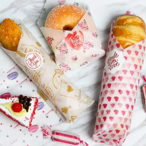 <span class=keywords><strong>Bac</strong></span> à papier sandwich de qualité alimentaire imprimé sur mesure résistant à l'huile de pain Hamburger poulet frit enrobé de résine pour le lait personnalisé - Product Image 4