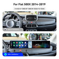 ZWNAV Écran double 12,3 pouces pour Fiat 500X 2014-2019 Android 15 CarPlay sans fil DSP GPS Autoradio Stéréo Lecteur 4G WiFi 360 OEM