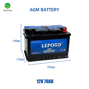 Sistemas Eléctricos para Automóviles, Batería de Coche AGM48 de 12v 150ah Eficiente, Batería para Vehículo de 70AH, Baterías para Automóviles - Product Image 2