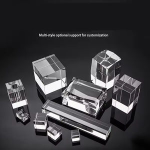Honneur de cristal personnalisé clair blanc optique <span class=keywords><strong>K9</strong></span> bloc de verre blanc gravure laser cube de cristal - Product Image 1