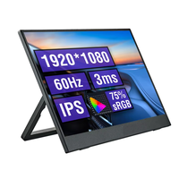BESTAR 14-Inch Capacitive 16:9 Ultra-Clear Touch Portable Display Monitor New Black 1-Year Warranty Home Student Supports Mobile