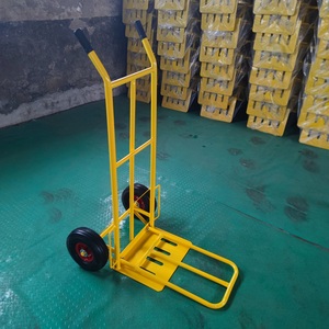 Chariot industriel résistant portatif de camion de main de deux roues charge de 250kg chariot en caoutchouc de plate-forme en métal d'OEM 200kg pour le transport de marchandises - Product Image 1