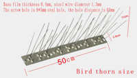 Offre Spéciale répulsif à oiseaux en métal pointes d'oiseaux en acier inoxydable pointes anti-oiseaux pointes anti pigeons pointes de clôture anti-montée