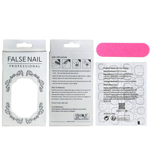 24 <span class=keywords><strong>faux</strong></span> ongles carrés moyens à presser - Ongles artificiels néon lumineux avec étui, <span class=keywords><strong>faux</strong></span> ongles de style européen pour DIY, salon, vente en gros - Product Image 5